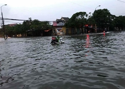 Nghệ An: Mưa lớn, nhiều nơi bị ngập, trường học thông báo cho học sinh...