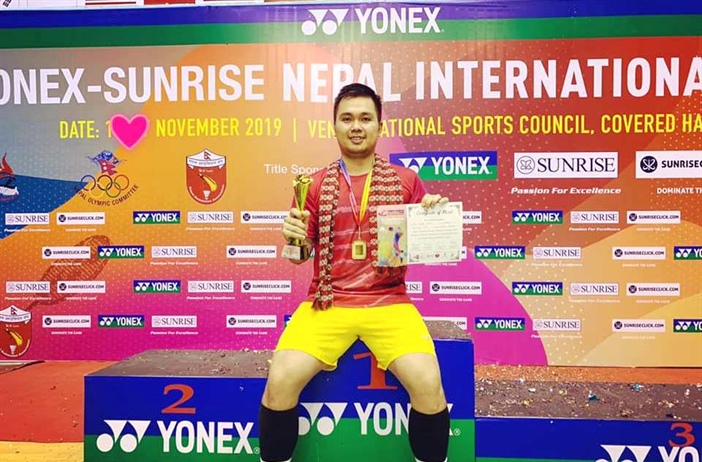 Phạm Cao Cường vô địch Giải cầu lông Nepal Challenge 2019