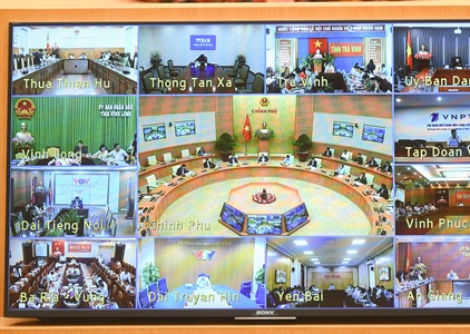 Thủ tướng Nguyễn Xuân Phúc chủ trì họp trực tuyến toàn quốc về Covid-19