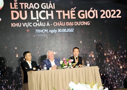 Việt Nam đăng cai tổ chức Lễ trao giải thưởng Du lịch thế giới khu vực...