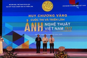 Bộ ảnh "Cầu Thủ Thiêm 2 – điểm nhấn mới" đoạt Huy chương Vàng cuộc thi Ảnh nghệ thuật Việt Nam 2022