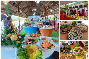 Xác lập Kỷ lục Việt Nam cho 122 món ăn từ tôm và muối Bạc Liêu