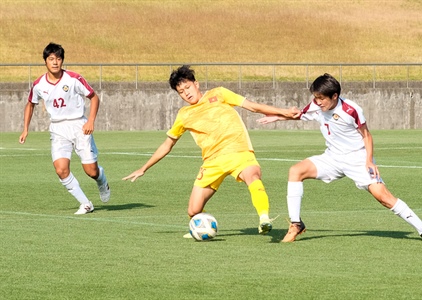 U17 Việt Nam thắng hai trận giao hữu trong chuyến tập huấn Nhật Bản