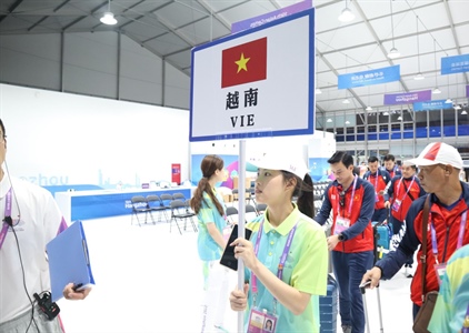 Đoàn Thể thao Việt Nam được đón tiếp chu đáo tại Hàng Châu, Trung Quốc