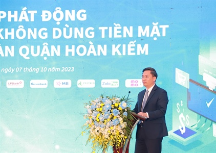 Hà Nội: Triển khai thanh toán không dùng tiền mặt tại quận Hoàn Kiếm