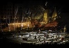 Mãn nhãn với show thực cảnh 3D mapping trên sân khấu thuyền lớn nhất châu Á tại phía Đông Hà Nội