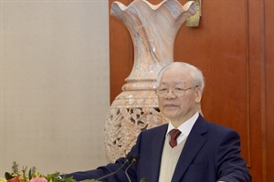 Tổng Bí thư Nguyễn Phú Trọng chủ trì họp Tiểu ban Văn kiện Đại hội XIV của Đảng